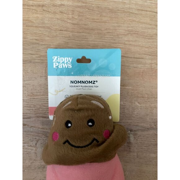 NWT Zippy Paws NomNomz Squeaky Plush Dog Toy Ice Cream Cone Stuffed & Soft - Picture 3 of 5
